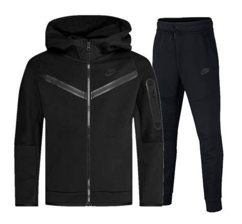 nike tech zwart kindermaat|tech fleece Nike.